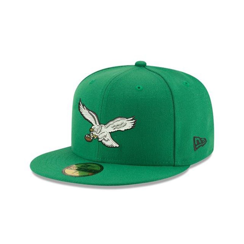 NFL Philadelphia Eagles Classic Logo 59Fifty Fitted (OTB7634) - Green New Era Caps